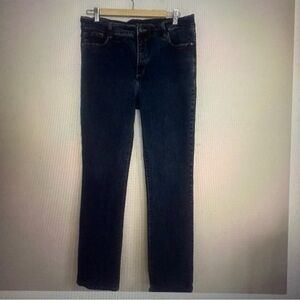 NYDJ Jeans Women Straight Leg Lift Tuck Technology Blue Denim Jeans Size 14